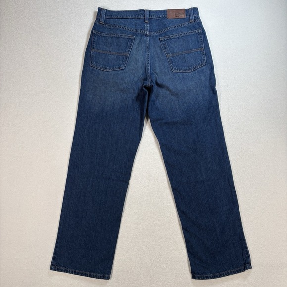 LL Bean‎ Jeans Men 32 (fits 33x29) Blue Classic Fit Slightly Tapered 100% Cotton - Picture 2 of 16